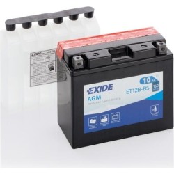 Bateria de mota Exide ET12B-BS 12V 10Ah 160A AGM - 1